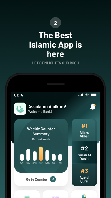 Official Qiblah Master store image showing the home screen